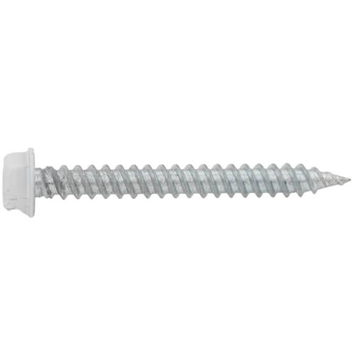 Main product image of 1-1/2" (Length) 1/4" (Head Size) Zip-In Register Sheet Metal Screws, White (250 Pack)