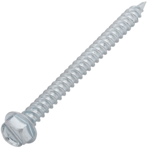 Main product image of 2" (Length) 1/4" (Head Size) Slotted Hex Washer Head Zip-In Sheet Metal Screws (250 Pack)