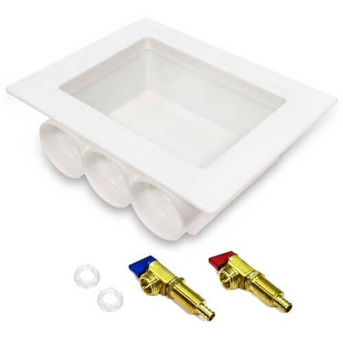 HWB0500 Watts HWB0500 Washing Machine Outlet Box, 1/2" PEX Valve