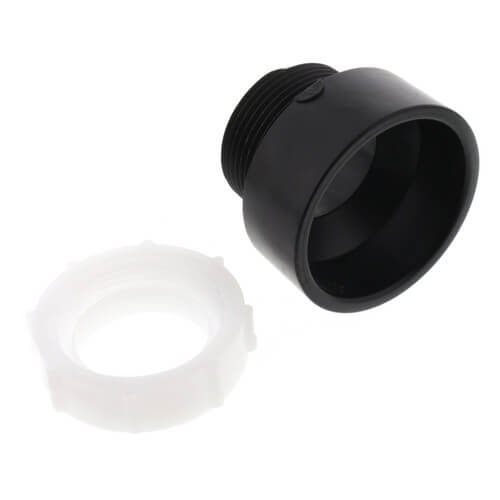 Main product image of 1-1/2" x 1-1/4" Hub x Slip Joint ABS DWV Trap Adapter (58017R)