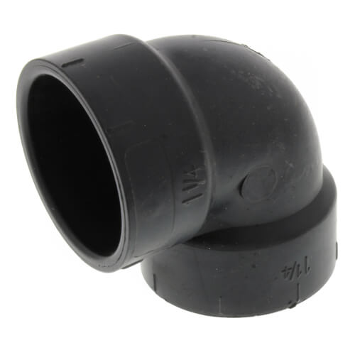 Main product image of 1-1/4" Hub ABS DWV 90° Elbow (5807)