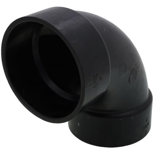 Main product image of 4" Hub ABS DWV 90° Elbow (5807)