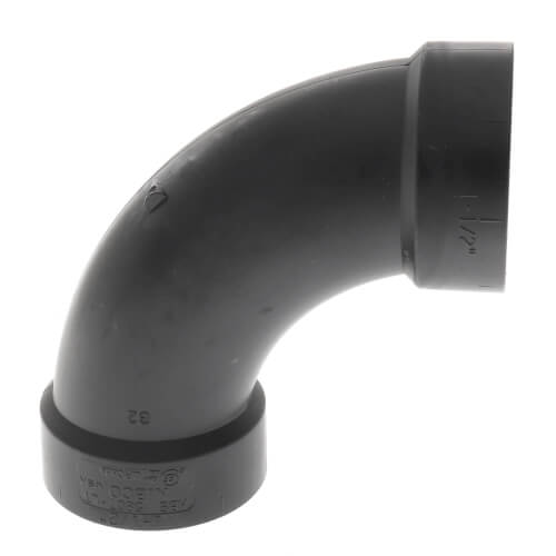 1-1/2" Hub ABS DWV 90° Long Turn Elbow (5807LT)