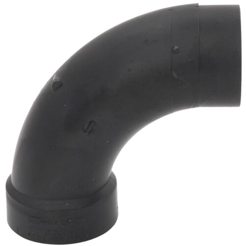 Main product image of 1-1/2" Spigot x Hub ABS DWV 90° Long Turn Street Elbow (58072LT)