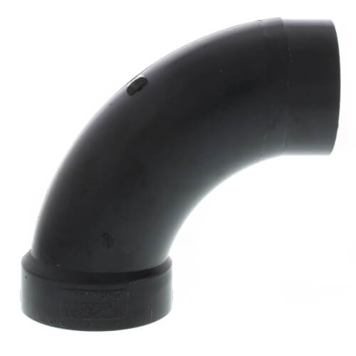 Main product image of 2" Spigot x Hub ABS DWV 90° Long Turn Street Elbow (58072LT)