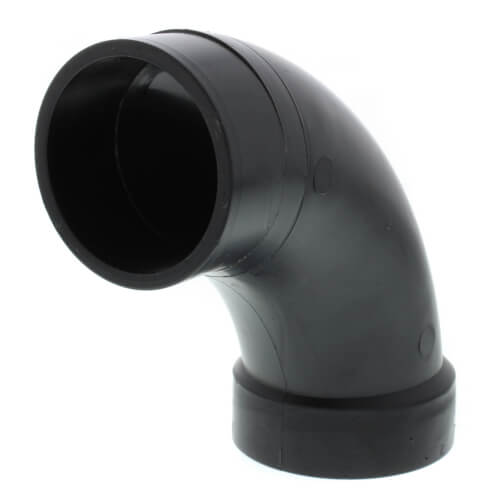 Main product image of 2" Spigot x Hub ABS DWV 90° Long Turn Street Elbow (58072LT)