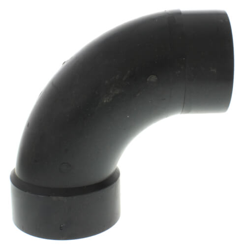 Main product image of 3" Spigot x Hub ABS DWV 90° Long Turn Street Elbow (58072LT)