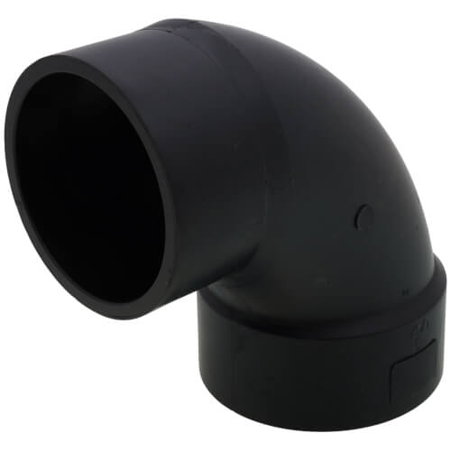 Main product image of 3" Spigot x Hub ABS DWV 90° Street Elbow (58072)