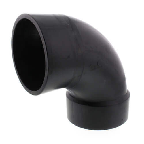Main product image of 6" Spigot x Hub ABS DWV 90° Street Elbow (58072)