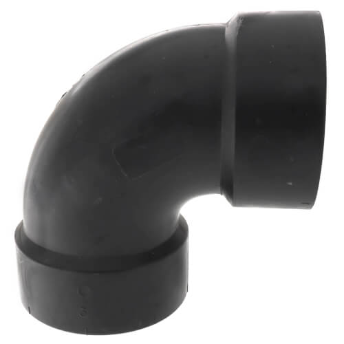 Main product image of 3" Hub x FIPT ABS DWV 90° Elbow (58073)