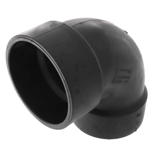 Main product image of 3" Hub x FIPT ABS DWV 90° Elbow (58073)