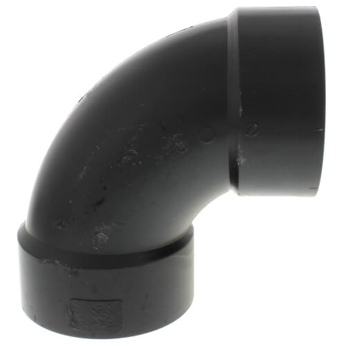 Main product image of 3" x 3" x 2" Hub ABS DWV 90° Elbow with Side Inlet (58079R)