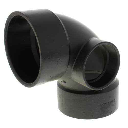 Main product image of 3" x 3" x 2" Hub ABS DWV 90° Elbow with Side Inlet (58079R)