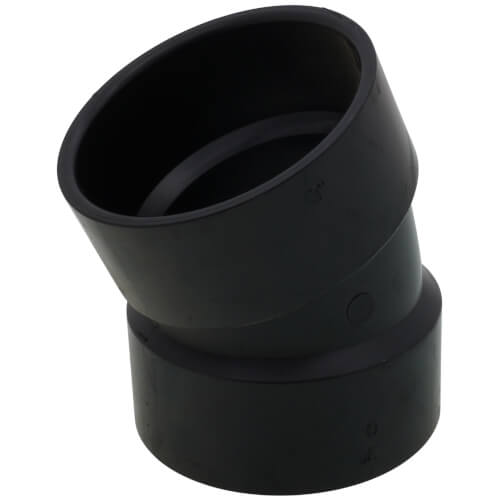 Main product image of 3" Hub ABS DWV 22-1/2° Elbow (5808)
