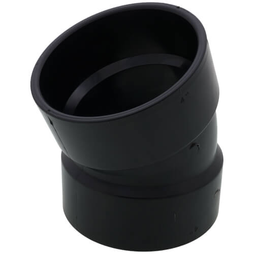 Main product image of 4" Hub ABS DWV 22-1/2° Elbow (5808)