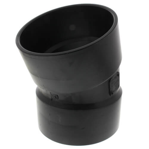 Main product image of 6" Hub ABS DWV 22-1/2° Elbow (5808)