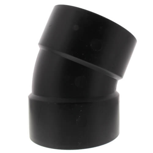Main product image of 6" Hub ABS DWV 22-1/2° Elbow (5808)