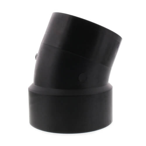 Main product image of 3" Spigot x Hub ABS 22-1/2° Street Elbow (58082)