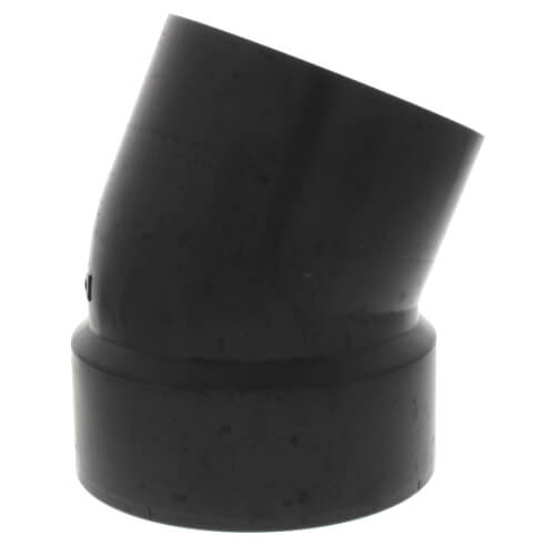 Main product image of 4" Spigot x Hub ABS 22-1/2° Street Elbow (58082)