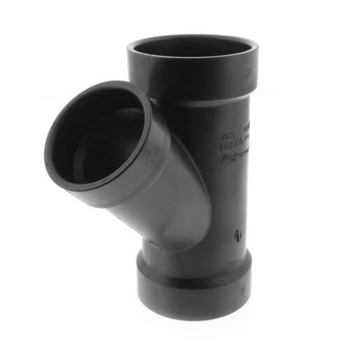 Main product image of 2" x 2" x 1-1/2" Hub ABS DWV 45° Reducing Wye (5810RR)