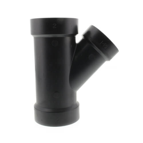 Main product image of 2" x 2" x 1-1/2" Hub ABS DWV 45° Reducing Wye (5810RR)