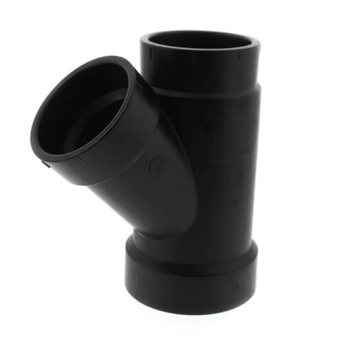 Main product image of 2" x 1-1/2" x 1-1/2" Hub ABS DWV 45° Reducing Wye (5810RR)