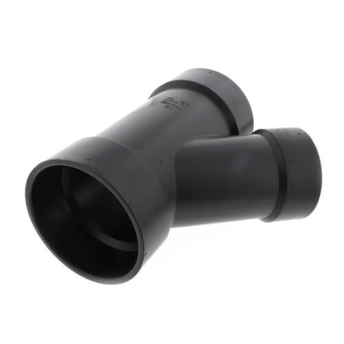 Main product image of 4" x 4" x 3" Hub ABS DWV 45° Reducing Wye (5810R)