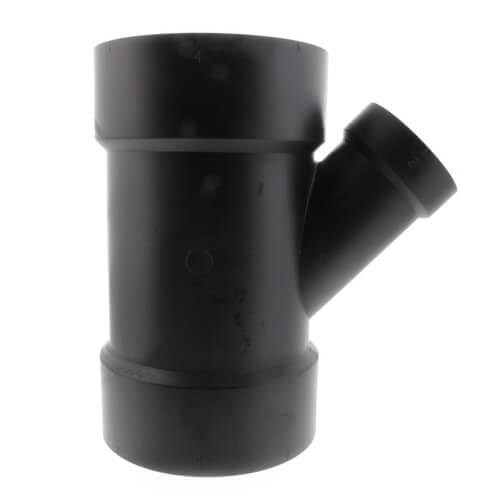 Main product image of 4" x 4" x 2" hub ABS DWV 45° Reducing Wye (5810R)