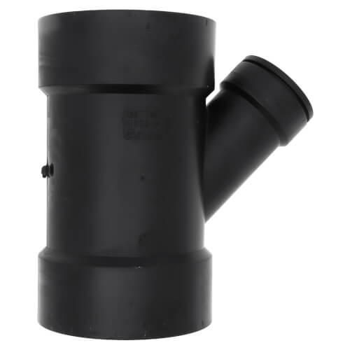 Main product image of 4" x 4" x 1-1/2" Hub ABS DWV 45° Reducing Wye (5810R)