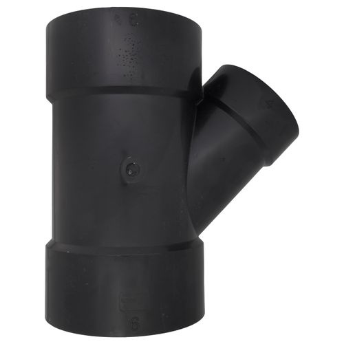 Main product image of 6" x 6" x 4" Hub ABS DWV 45° Reducing Wye (5810R)