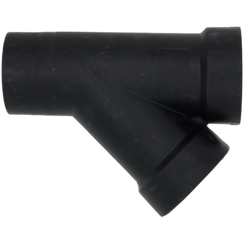 Main product image of 1-1/2" Spigot x Hub x Hub ABS DWV 45° Street Wye (58102)