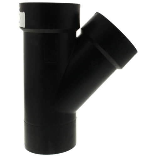 Main product image of 3" Spigot x Hub x Hub ABS DWV 45° Street Wye (58102)