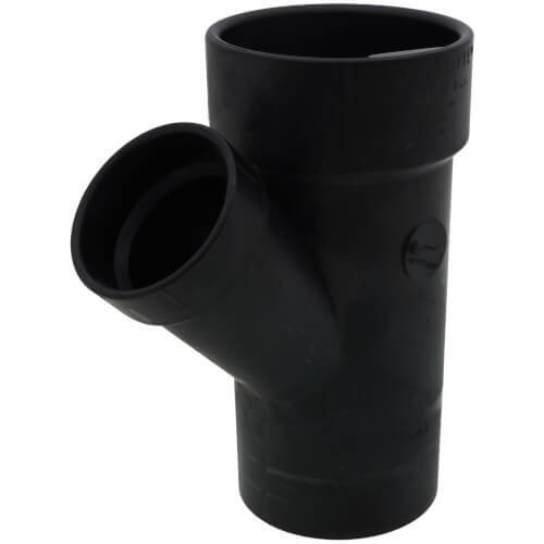 Main product image of 3" x 3" x 2" Spigot x Hub x Hub ABS DWV 45° Street Wye (58102R)