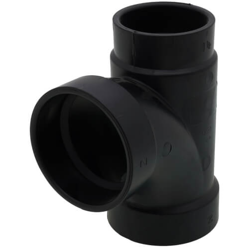 Main product image of 2" x 1-1/2" x 2" Hub ABS DWV Sanitary Tee (5811R)
