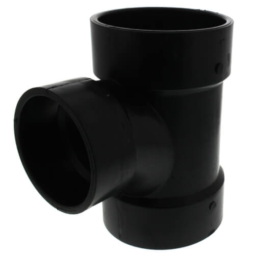 Main product image of 4" x 4" x 3" Hub ABS DWV Sanitary Tee (5811R)