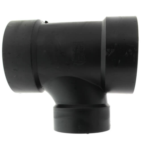 Main product image of 4" x 4" x 3" Hub ABS DWV Sanitary Tee (5811R)
