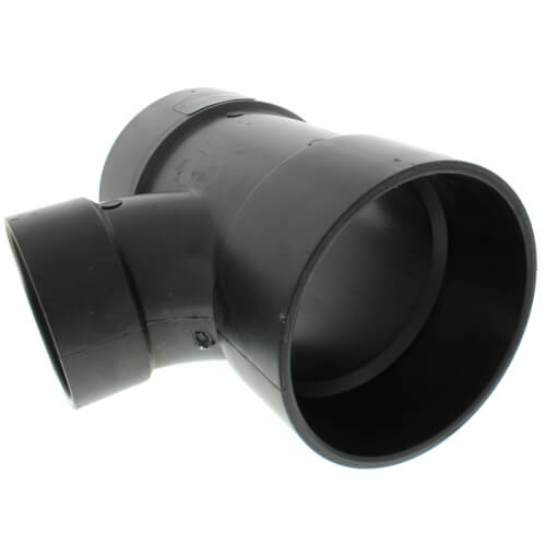 Main product image of 6" x 6" x 4" Hub ABS DWV Sanitary Tee (5811R)