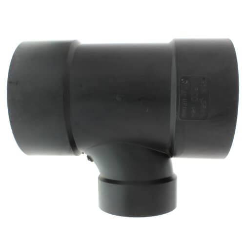 Main product image of 6" x 6" x 4" Hub ABS DWV Sanitary Tee (5811R)