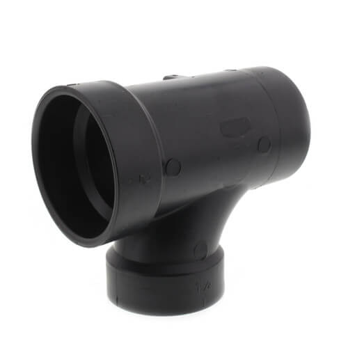 Main product image of 2" x 2" x 1-1/2" Spigot x Hub x Hub ABS DWV Street Tee (58112RR)
