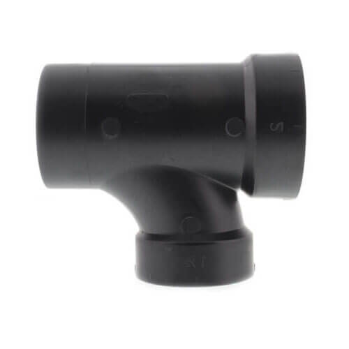 Main product image of 2" x 2" x 1-1/2" Spigot x Hub x Hub ABS DWV Street Tee (58112RR)