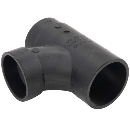 Main product image of 2" x 1-1/2" x 1-1/2" Spigot x Hub x Hub ABS DWV Street Tee (58112RR)