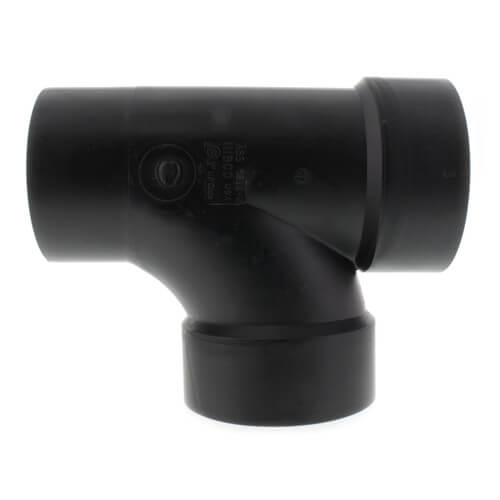 Main product image of 3" Spigot x Hub x Hub ABS DWV Street Tee (58112)