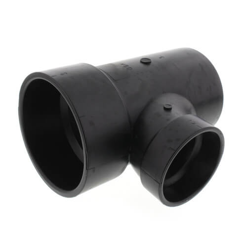 Main product image of 3" x 3" x 2" Spigot x Hub x Hub ABS DWV Street Tee (58112RR)