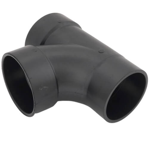 Main product image of 4" Spigot x Hub x Hub ABS DWV Street Tee (58112)