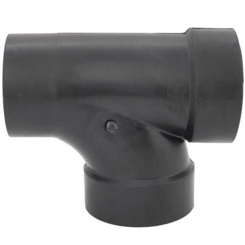 Main product image of 4" Spigot x Hub x Hub ABS DWV Street Tee (58112)