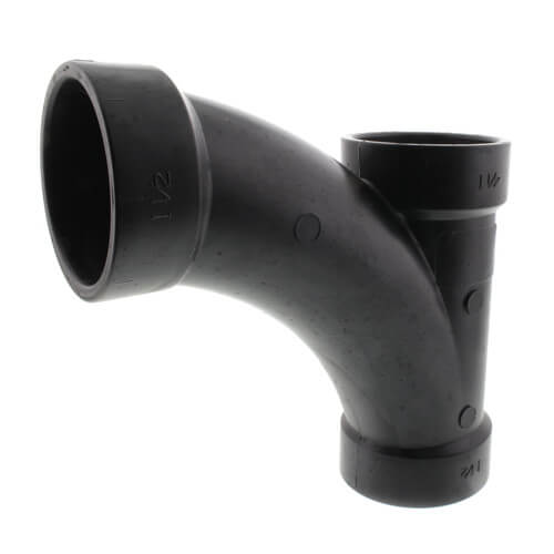 1-1/2" Hub ABS DWV Long Radius Combination Tee-Wye (5812LR)