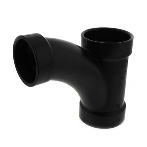 Main product image of 2" x 2" x 1-1/2" Hub ABS DWV Long Radius Combination Tee-Wye (5812LR)