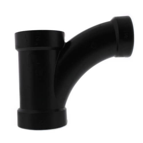 Main product image of 2" x 2" x 1-1/2" Hub ABS DWV Long Radius Combination Tee-Wye (5812LR)