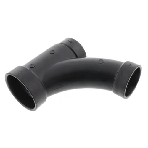 Main product image of 2" x 1-1/2" x 1-1/2" Hub ABS DWV Long Radius Combination Tee-Wye (5812LR)