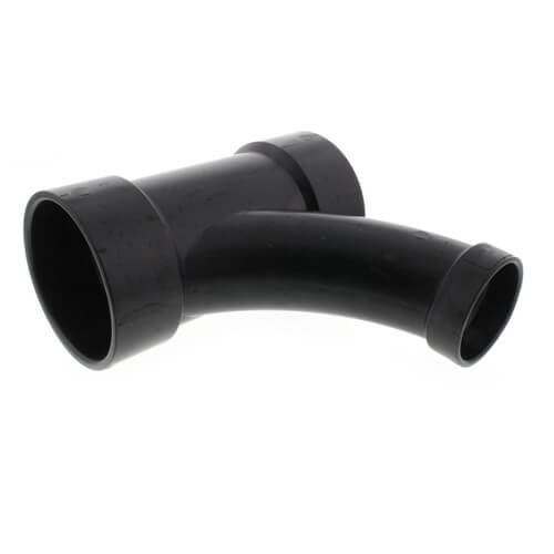 Main product image of 3" x 3" x 2" Hub ABS DWV Long Radius Combination Tee-Wye (5812LR)